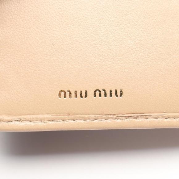 MIU MIU Beige Leather Wallet - Picture 5 of 5